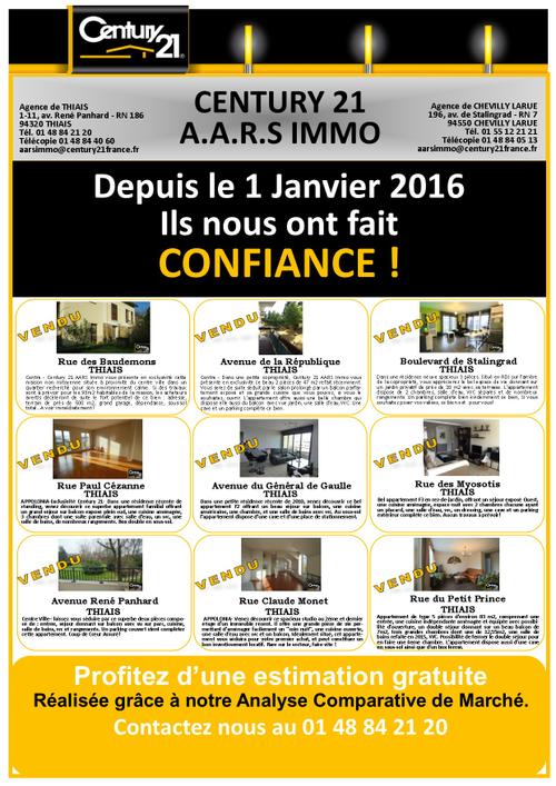 thiais appartement maison prix m² immobilier century 21 aars immo