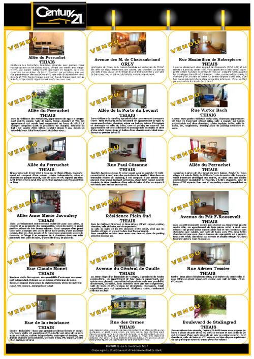 thiais immobilier appartement maison vendu prix m² century 21 aars immo exmple
