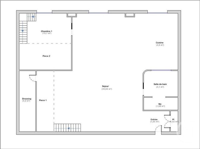 Appartement F2 à vendre - 3 pièces - 68.85 m2 - CHOISY LE ROI - 94 - ILE-DE-FRANCE - Century 21 A.A.R.S. Immo