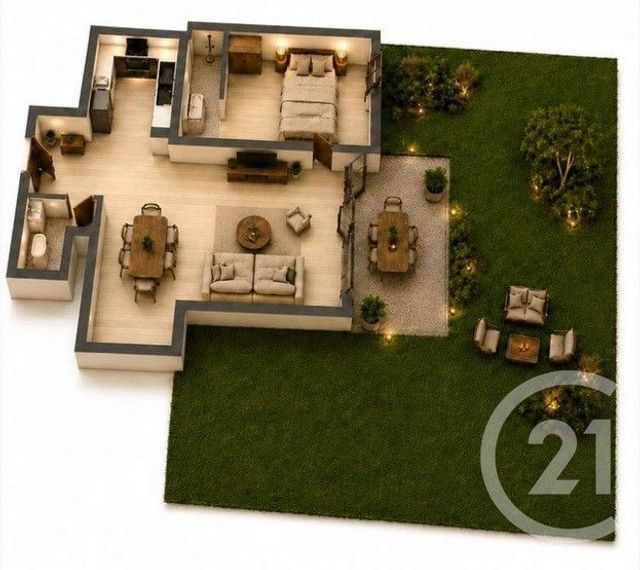 Appartement F2 à vendre - 2 pièces - 50.5 m2 - THIAIS - 94 - ILE-DE-FRANCE - Century 21 A.A.R.S. Immo